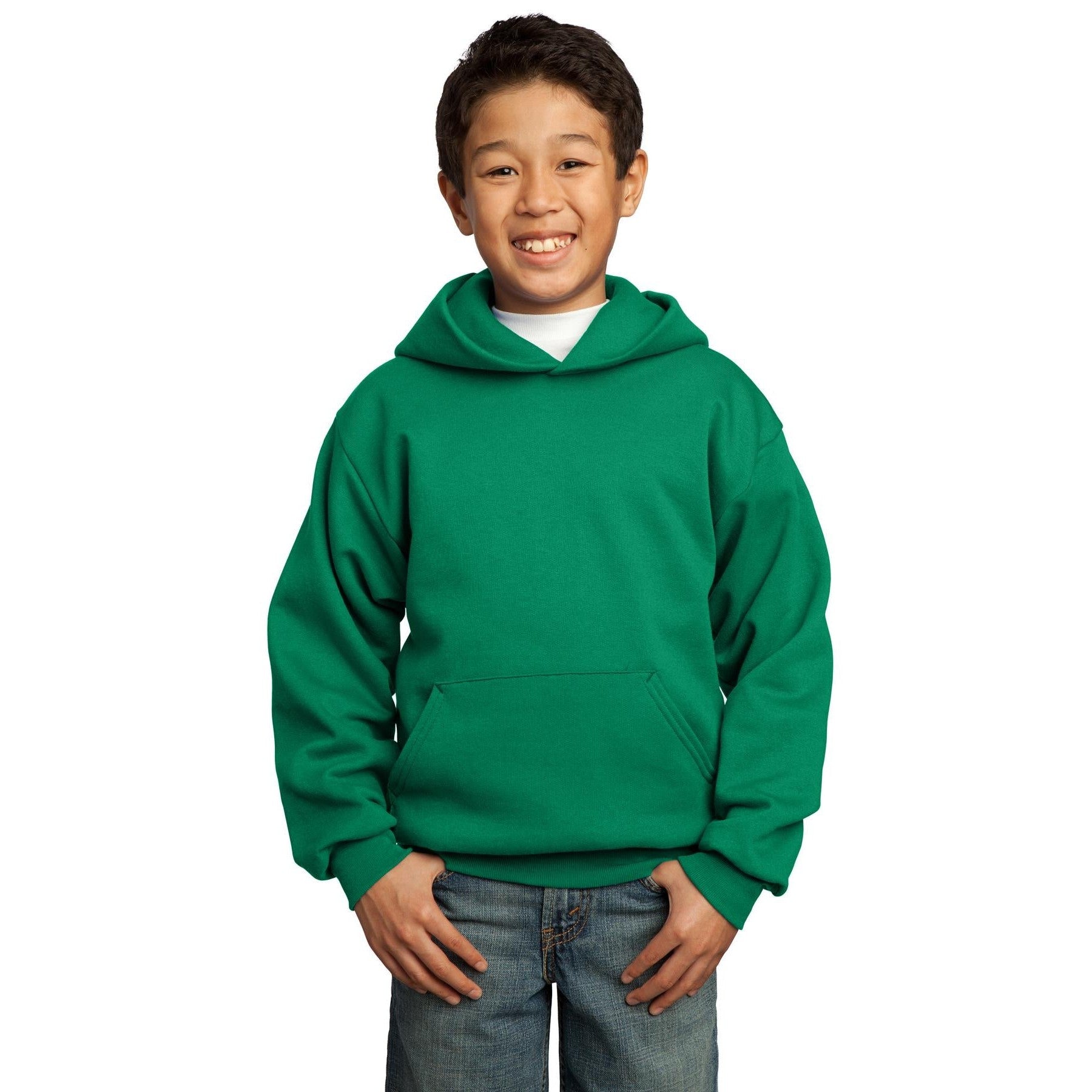 Port & Company-Port & Company® - Youth Core Fleece Pullover Hooded Sweatshirt. PC90YH-MedTech-13